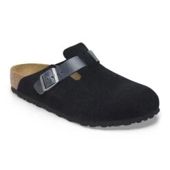 Birkenstock Boston Mixed Leather Midnight Blue