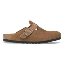 Birkenstock Boston Suede Embossed Corduroy Dark Tea -Birkenstock Sale Store 1028227 side