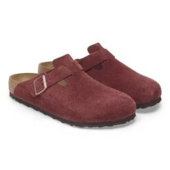 Birkenstock Boston Suede Leather Zinfandel -Birkenstock Sale Store 1028267 pair