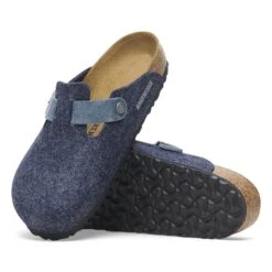 Birkenstock Boston Natural Leather-Felt Midnight Blue 11 Birkenstock Boston Natural Leather-Felt Midnight Blue -Birkenstock Sale Store 1028279 sole