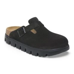 Boston Chunky Suede Leather Black/Black