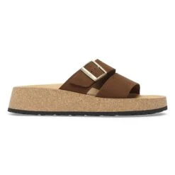 Almina Nubuck Leather Dark Tea -Birkenstock Sale Store 1028318 side