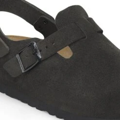 Birkenstock Tokio Suede Leather Black -Birkenstock Sale Store 1028337 detail 1