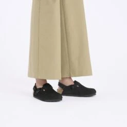 Birkenstock Tokio Suede Leather Black -Birkenstock Sale Store 1028337 f look f