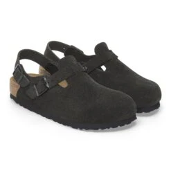 Birkenstock Tokio Suede Leather Black -Birkenstock Sale Store 1028337 pair