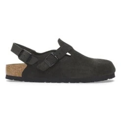 Birkenstock Tokio Suede Leather Black -Birkenstock Sale Store 1028337 side