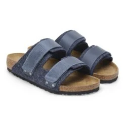Birkenstock Uji Natural Leather-Felt Midnight Blue -Birkenstock Sale Store 1028352 pair