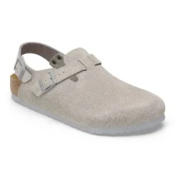 Birkenstock Tokio Suede Leather Stone Coin