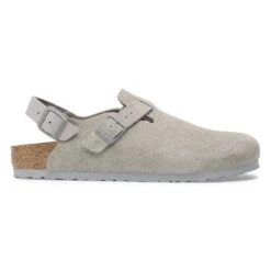 Birkenstock Tokio Suede Leather Stone Coin 8 Birkenstock Tokio Suede Leather Stone Coin -Birkenstock Sale Store 1028359 side