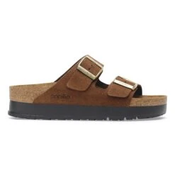 Arizona Flex Platform Nubuck Leather Dark Tea -Birkenstock Sale Store 1028366 side