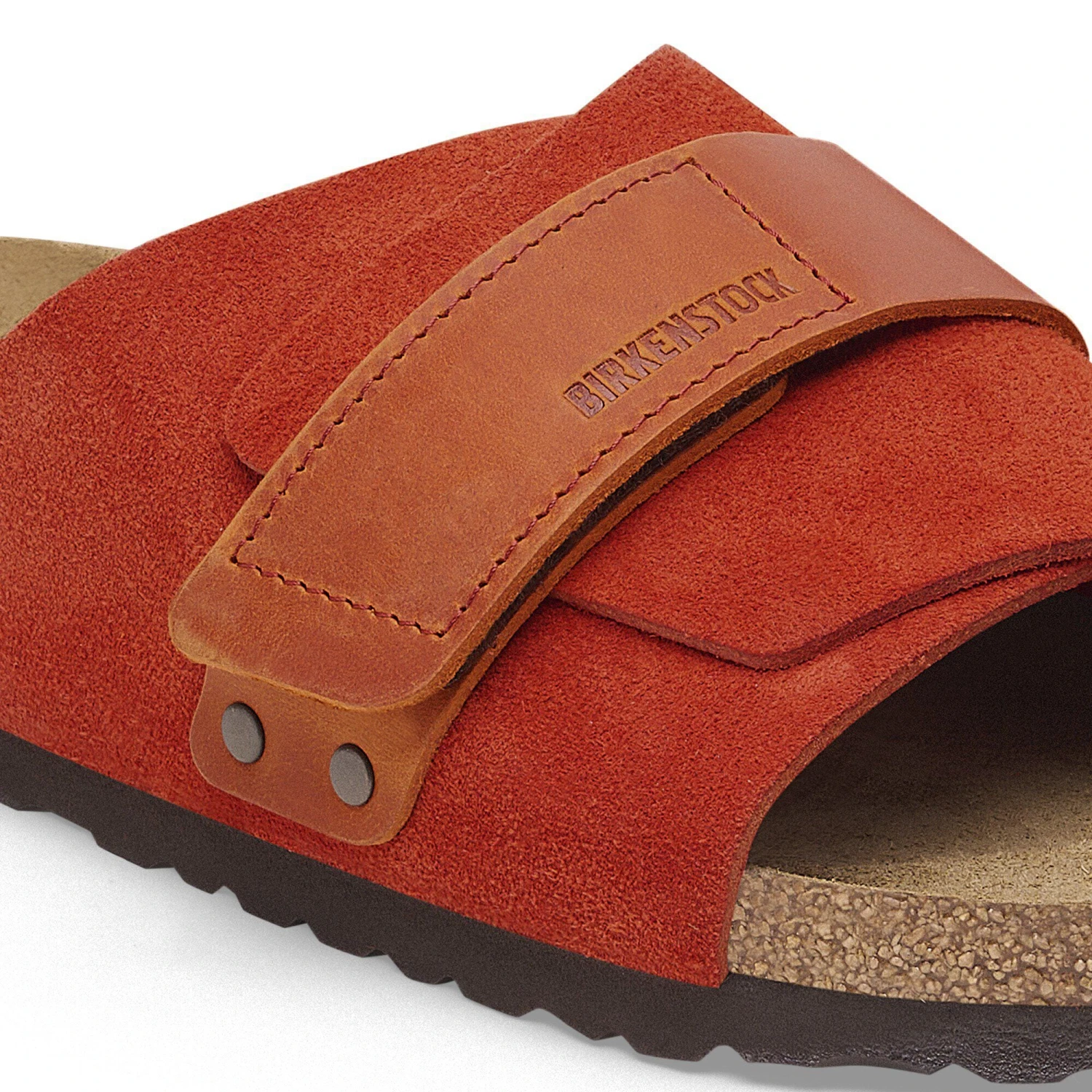 Birkenstock Kyoto Nubuck-Suede Leather Rust Brown 5 Birkenstock Kyoto Nubuck-Suede Leather Rust Brown - Image 5