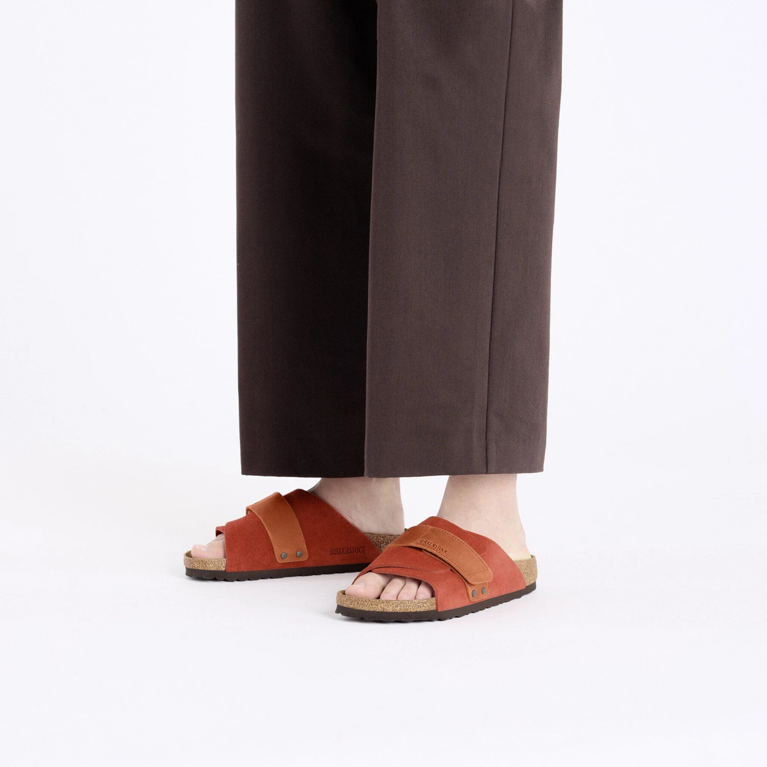 Birkenstock Kyoto Nubuck-Suede Leather Rust Brown 7 Birkenstock Kyoto Nubuck-Suede Leather Rust Brown - Image 7