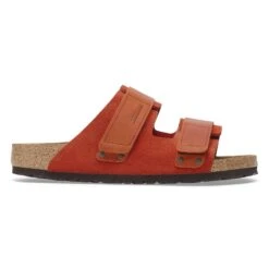 Birkenstock Uji Nubuck-Suede Leather Rust Brown -Birkenstock Sale Store 1028371 side