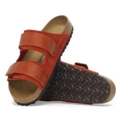Birkenstock Uji Nubuck-Suede Leather Rust Brown -Birkenstock Sale Store 1028371 sole
