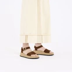 Glenda Nubuck Leather Dark Tea -Birkenstock Sale Store 1028378 f look f