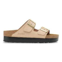 Arizona Flex Platform Nubuck Leather Sandcastle -Birkenstock Sale Store 1028379 side