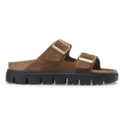 Arizona Chunky Suede Leather Dark Tea/ Black 10 Arizona Chunky Suede Leather Dark Tea/ Black -Birkenstock Sale Store 1028389 side