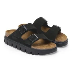 Arizona Chunky Suede Leather Black/Black -Birkenstock Sale Store 1028403 pair