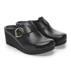 Fanny Ring-Buckle Leather Black/Black -Birkenstock Sale Store 1028423 pair