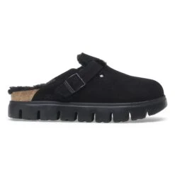 Boston Chunky Shearling Suede Leather Black 10 Boston Chunky Shearling Suede Leather Black -Birkenstock Sale Store 1028453 side