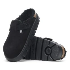 Boston Chunky Shearling Suede Leather Black 11 Boston Chunky Shearling Suede Leather Black -Birkenstock Sale Store 1028453 sole