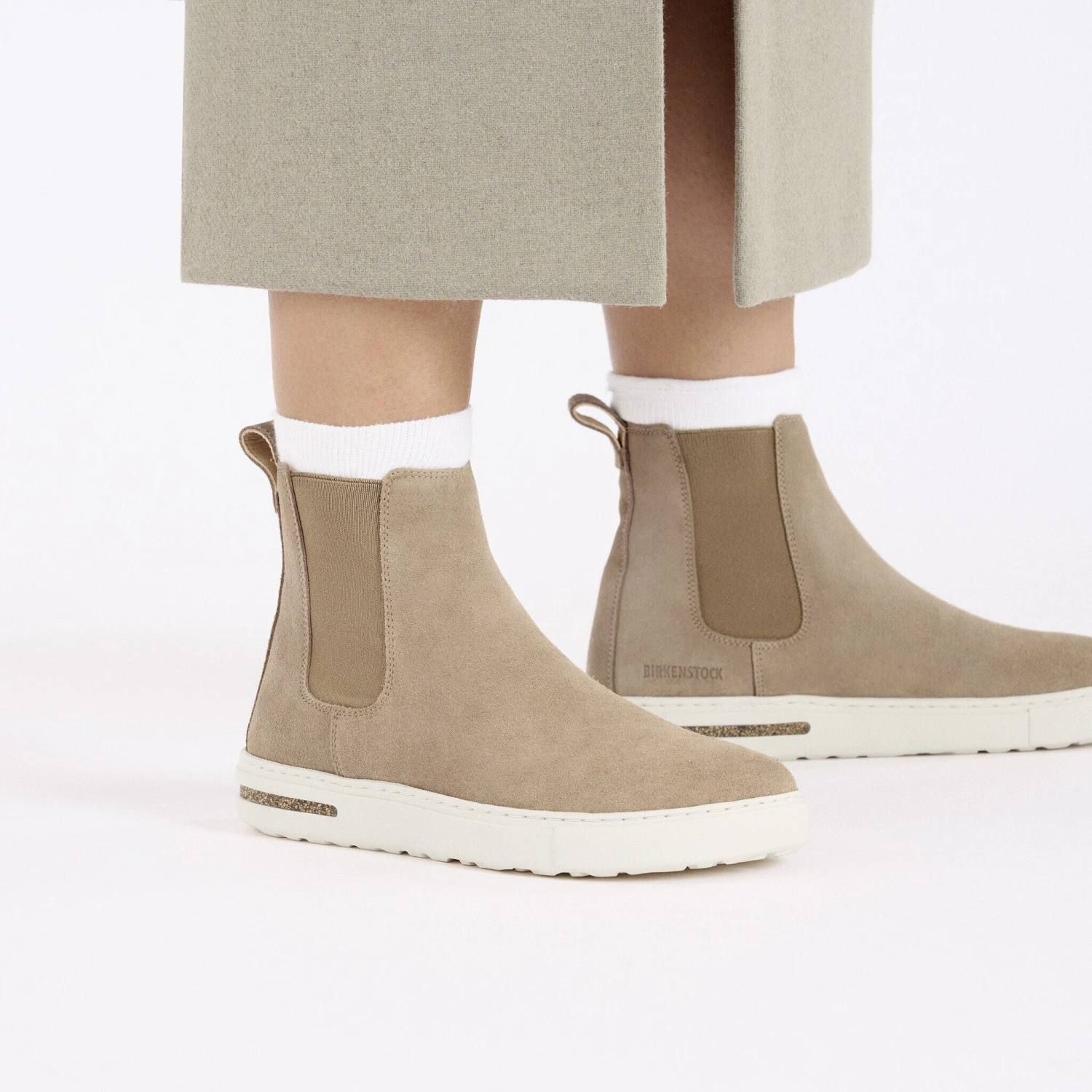 Birkenstock Bend Chelsea Suede Leather Taupe 5 Birkenstock Bend Chelsea Suede Leather Taupe - Image 5