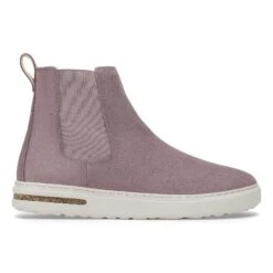 Birkenstock Bend Chelsea Suede Leather Faded Purple -Birkenstock Sale Store 1028472 side