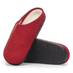 Birkenstock Zermatt Shearling Wool Felt Active Red -Birkenstock Sale Store 1028594 sole