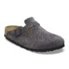 Birkenstock Boston Suede Leather Velvet Grey