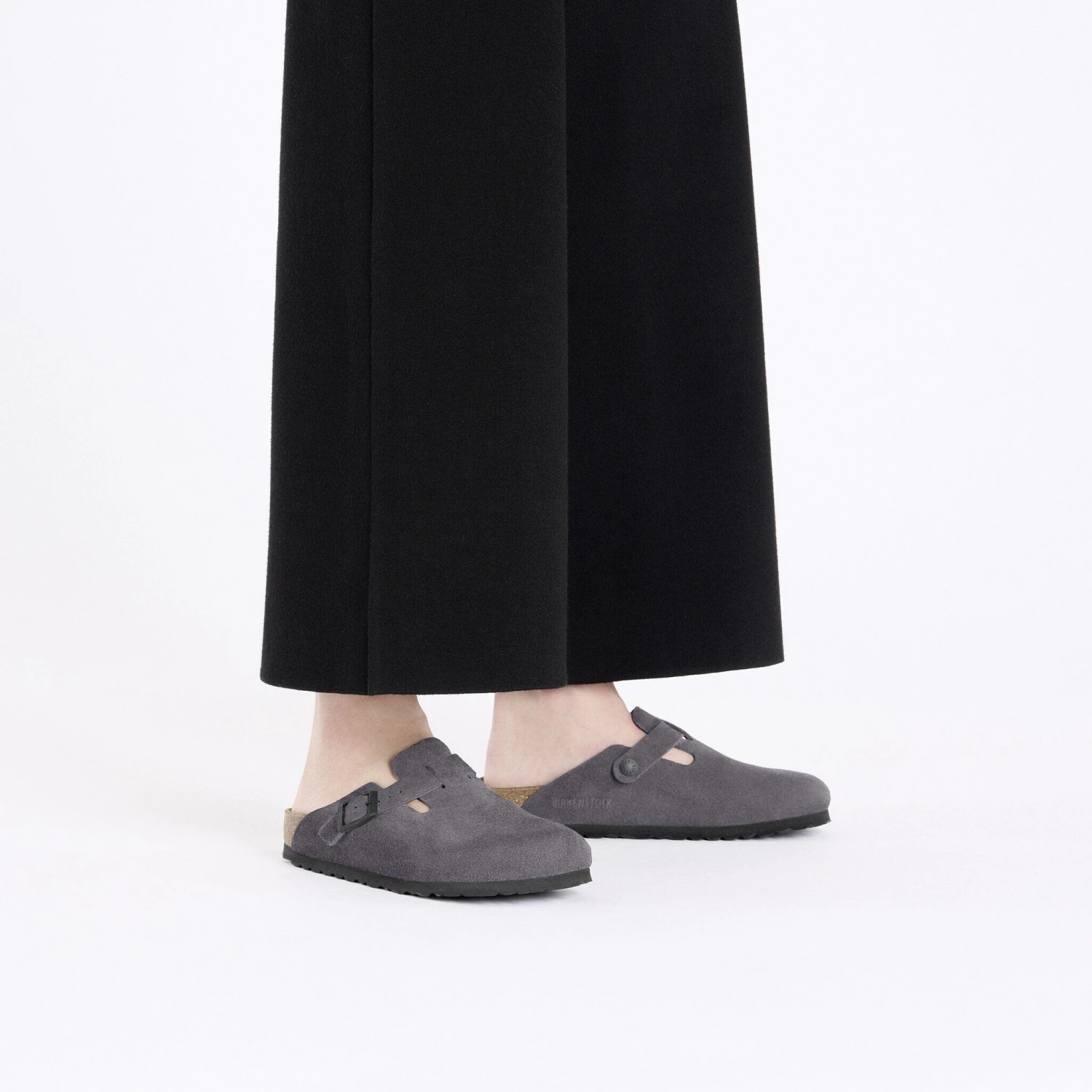 Birkenstock Boston Suede Leather Velvet Grey 7 Birkenstock Boston Suede Leather Velvet Grey - Image 7