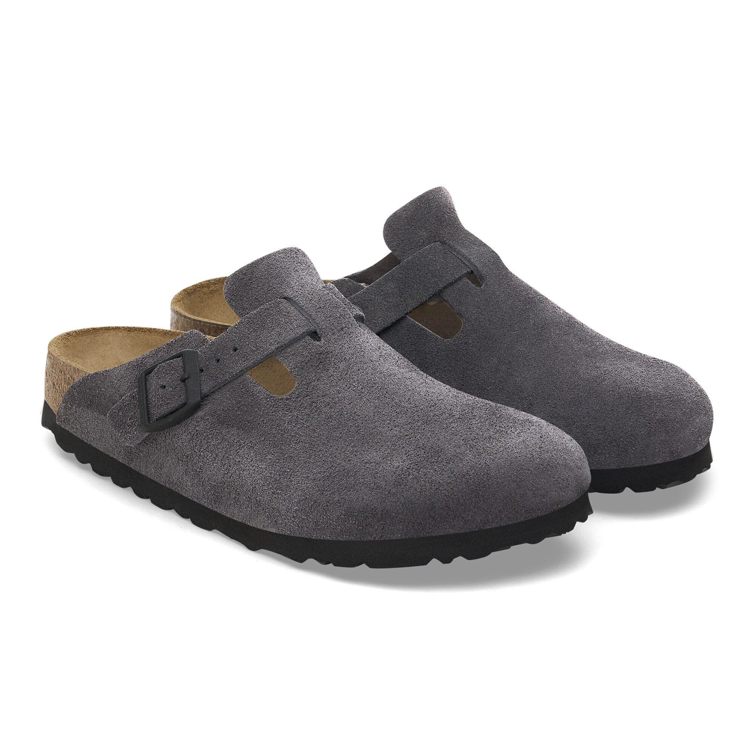 Birkenstock Boston Suede Leather Velvet Grey 4 Birkenstock Boston Suede Leather Velvet Grey - Image 4