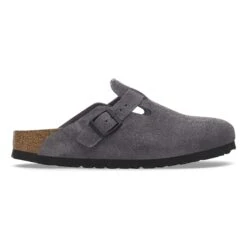 Birkenstock Boston Suede Leather Velvet Grey 10 Birkenstock Boston Suede Leather Velvet Grey -Birkenstock Sale Store 1028602 side