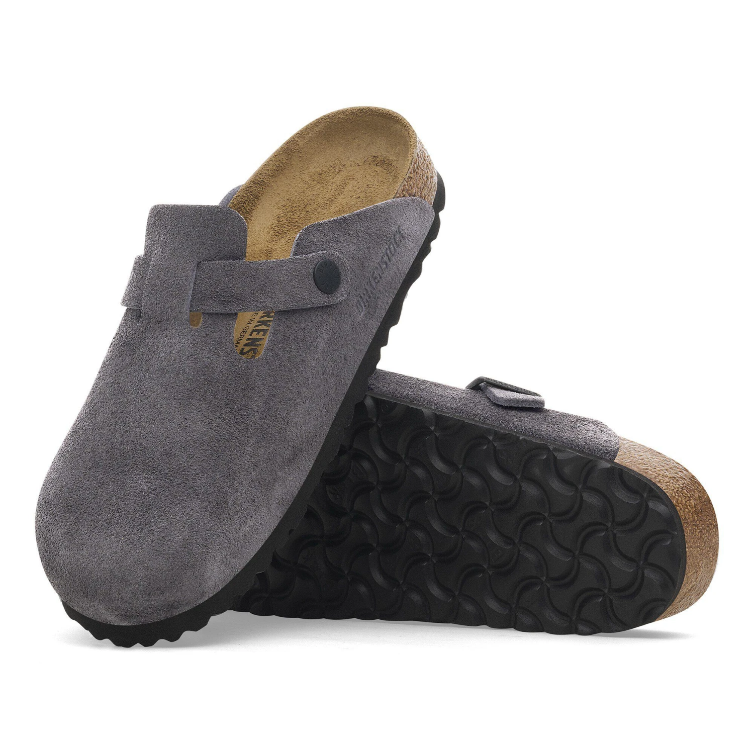 Birkenstock Boston Suede Leather Velvet Grey 8 Birkenstock Boston Suede Leather Velvet Grey - Image 8