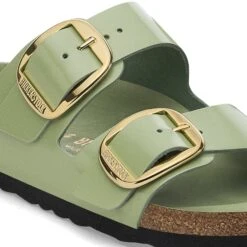 Birkenstock Arizona Big Buckle Natural Leather Patent High-Shine Green Tea 12 Birkenstock Arizona Big Buckle Natural Leather Patent High-Shine Green Tea -Birkenstock Sale Store 1028604 detail 1