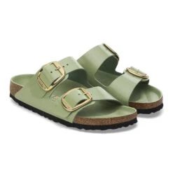 Birkenstock Arizona Big Buckle Natural Leather Patent High-Shine Green Tea 15 Birkenstock Arizona Big Buckle Natural Leather Patent High-Shine Green Tea -Birkenstock Sale Store 1028604 pair