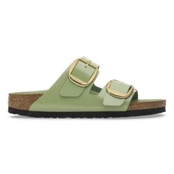 Birkenstock Arizona Big Buckle Natural Leather Patent High-Shine Green Tea 10 Birkenstock Arizona Big Buckle Natural Leather Patent High-Shine Green Tea -Birkenstock Sale Store 1028604 side