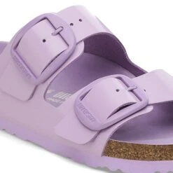 Birkenstock Arizona Big Buckle Natural Leather Patent High-Shine Crocus Tonal Buckle -Birkenstock Sale Store 1028608 detail 1
