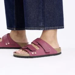 Birkenstock Uji Nubuck Leather Berry Crush -Birkenstock Sale Store 1028620 f closeup f