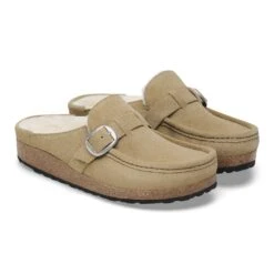 Birkenstock Buckley Shearling Suede Leather Taupe 11 Birkenstock Buckley Shearling Suede Leather Taupe -Birkenstock Sale Store 1028624 pair