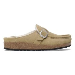 Birkenstock Buckley Shearling Suede Leather Taupe 10 Birkenstock Buckley Shearling Suede Leather Taupe -Birkenstock Sale Store 1028624 side