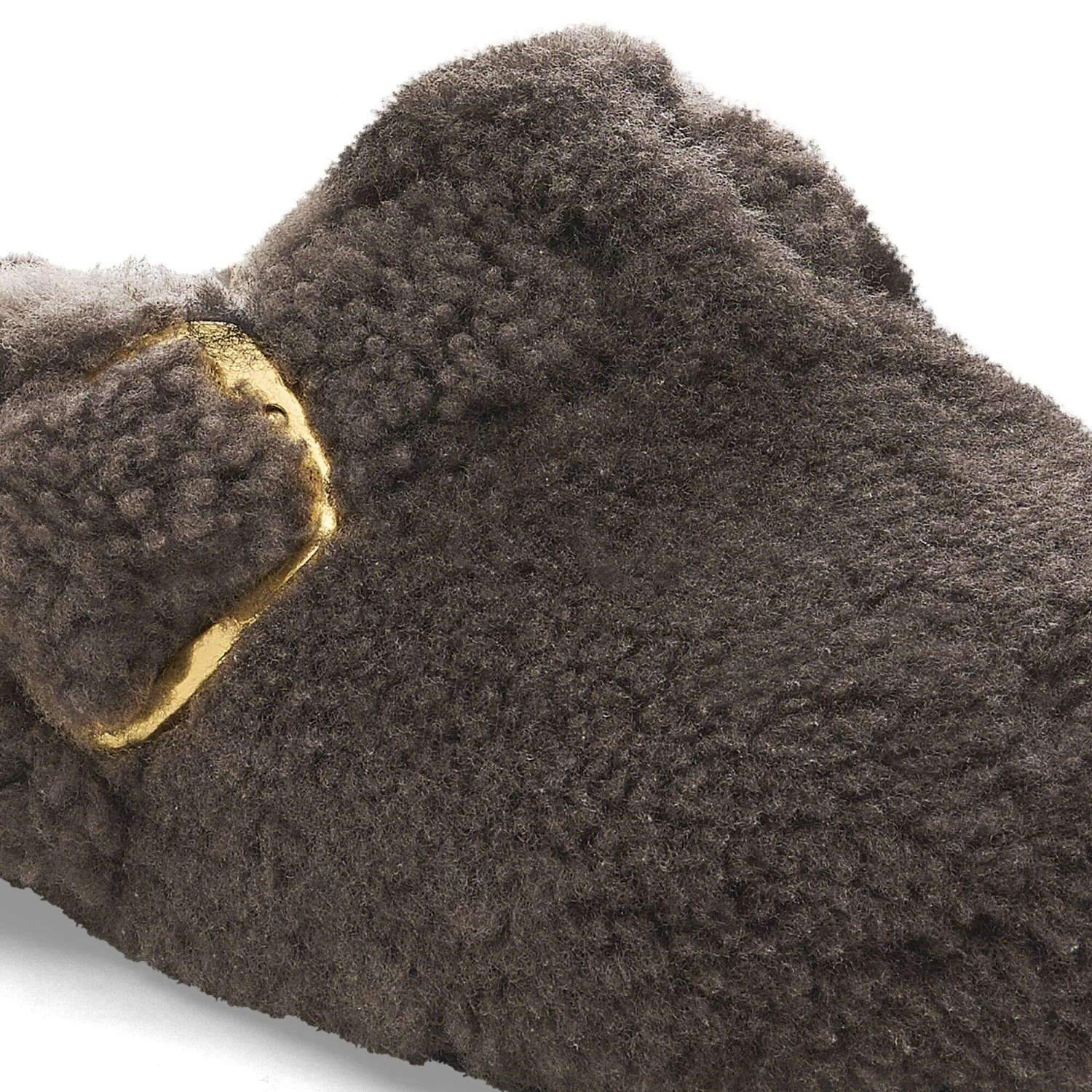 Birkenstock Boston Big Buckle Shearling Concrete Gray 4 Birkenstock Boston Big Buckle Shearling Concrete Gray - Image 4