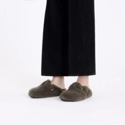 Birkenstock Boston Big Buckle Shearling Concrete Gray 12 Birkenstock Boston Big Buckle Shearling Concrete Gray -Birkenstock Sale Store 1028628 f look f