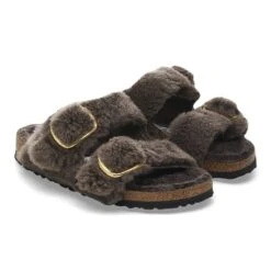 Birkenstock Arizona Big Buckle Shearling Concrete Gray -Birkenstock Sale Store 1028632 pair