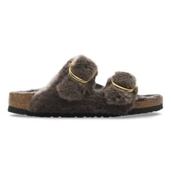 Birkenstock Arizona Big Buckle Shearling Concrete Gray -Birkenstock Sale Store 1028632 side