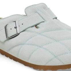 Birkenstock Boston Quilted Suede Leather Aqua 11 Birkenstock Boston Quilted Suede Leather Aqua -Birkenstock Sale Store 1028754 detail 1