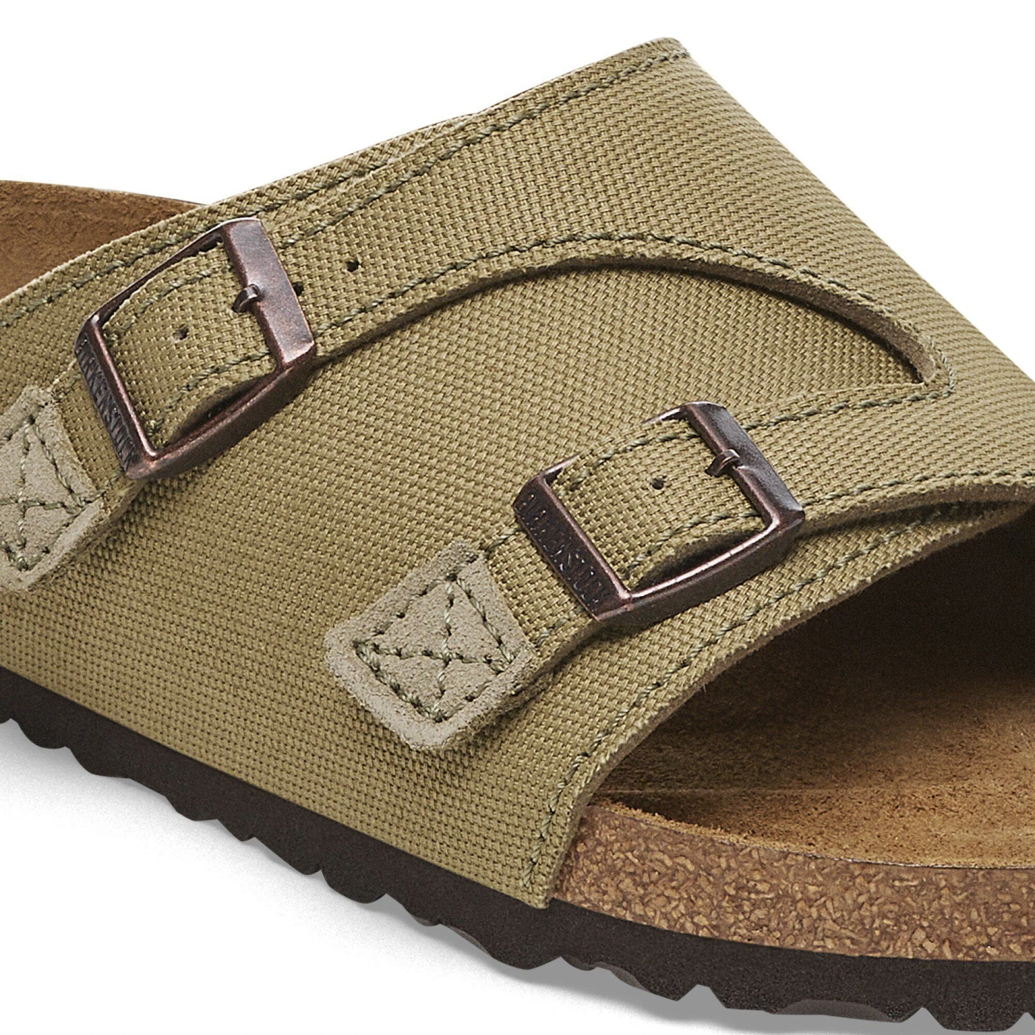 Birkenstock Zürich Canvas Natural Fibre Faded Khaki 4 Birkenstock Zürich Canvas Natural Fibre Faded Khaki - Image 4