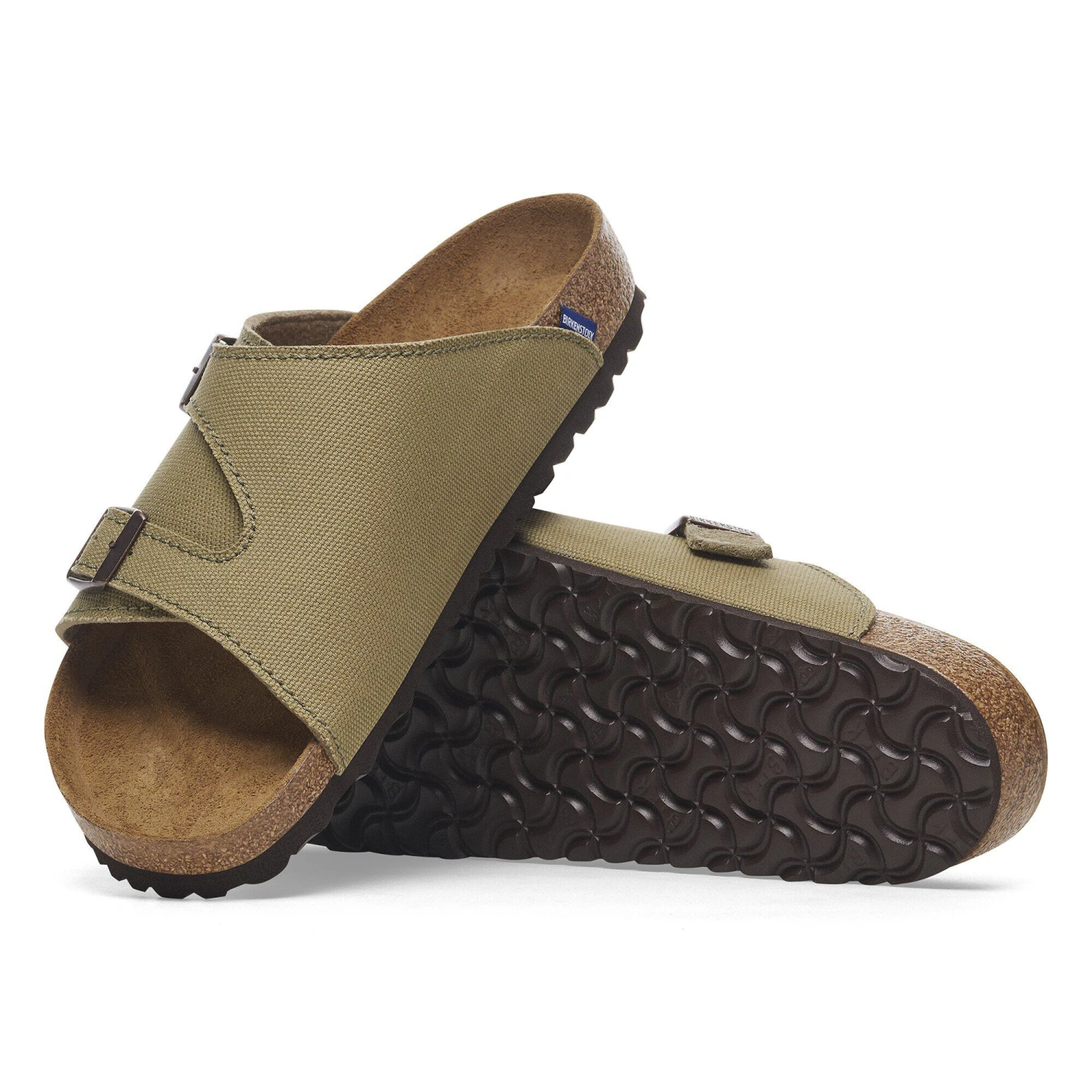 Birkenstock Zürich Canvas Natural Fibre Faded Khaki 5 Birkenstock Zürich Canvas Natural Fibre Faded Khaki - Image 5