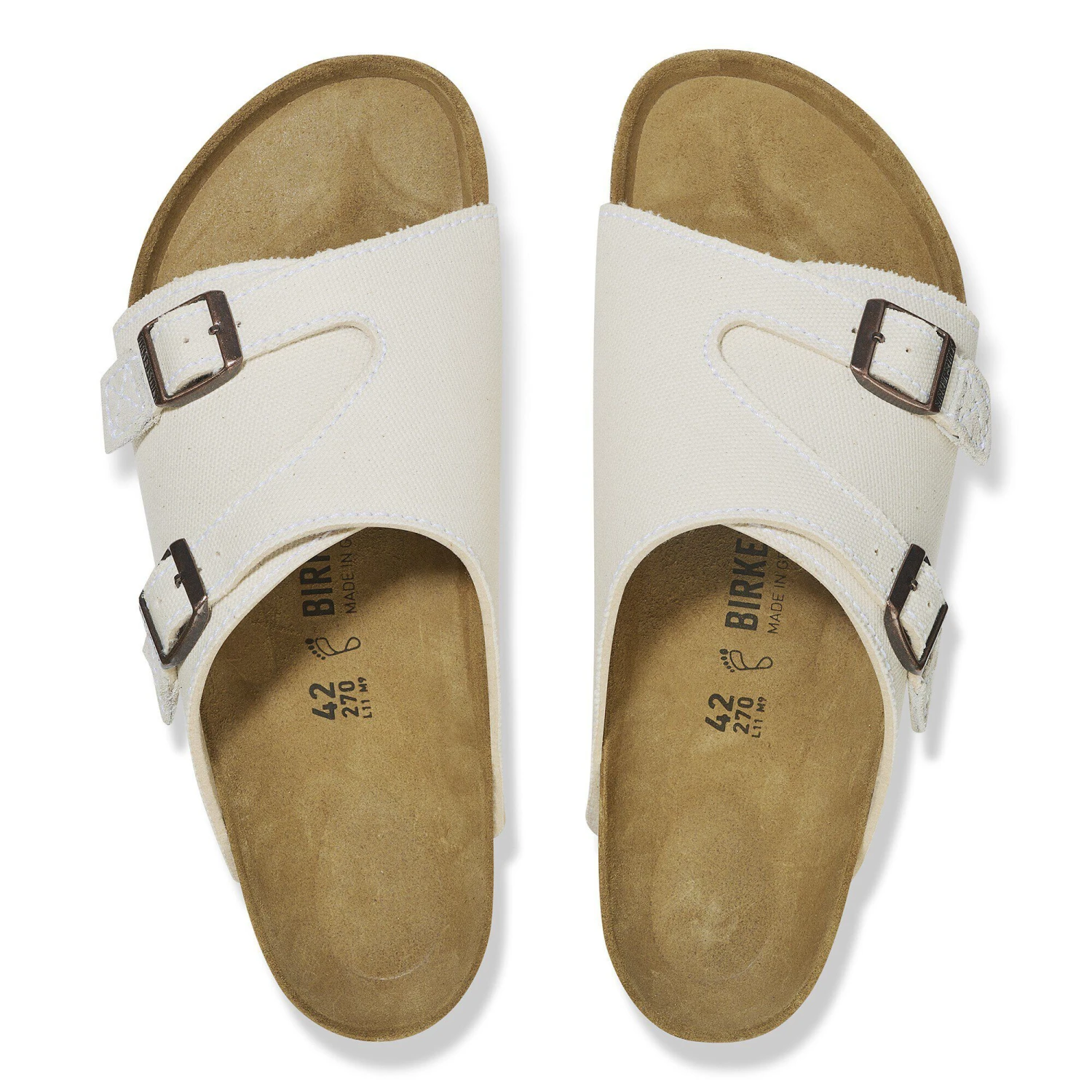 Birkenstock Zürich Canvas Natural Fibre Eggshell 2 Birkenstock Zürich Canvas Natural Fibre Eggshell - Image 2