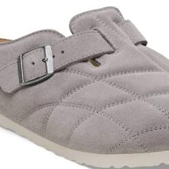 Birkenstock Boston Quilted Suede Leather Stone Coin 10 Birkenstock Boston Quilted Suede Leather Stone Coin -Birkenstock Sale Store 1028810 detail 1
