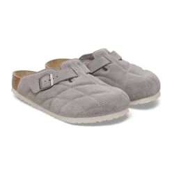 Birkenstock Boston Quilted Suede Leather Stone Coin 9 Birkenstock Boston Quilted Suede Leather Stone Coin -Birkenstock Sale Store 1028810 pair